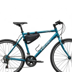 Size comparison of a small and large capacity top tube bike bag model.