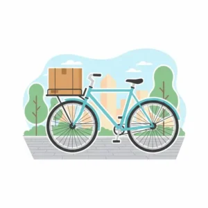 A wide platform style designed for front bike racks to carry large packages.