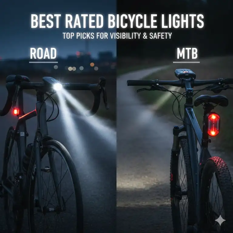 7 Best Rated Bicycle Lights for Ultimate Safety and Visibility in 2026