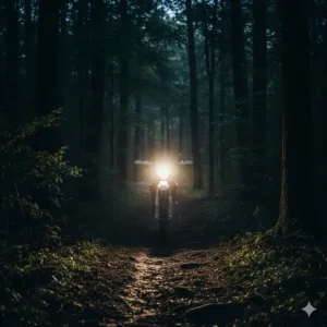 Powerful wide-beam best rated bicycle lights designed specifically for mountain biking on dark trails.