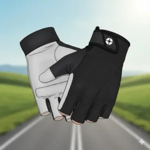 Lightweight fingerless road bike version of the best rated cycling gloves for high-performance racing.