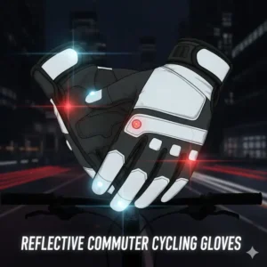 High-visibility reflective commuter version of the best rated cycling gloves for night safety.