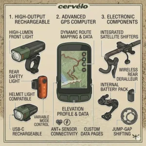 Illustration 6: Illustration of off-road gravel gear cycling shoes designed for durability and comfort.