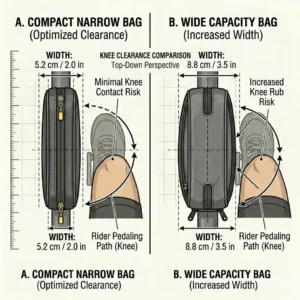 A complete bikepacking gear setup on a touring bike highlighting the best top tube bag for easy access.